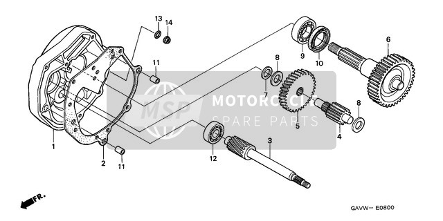 Honda SJ50 1999 Transmission for a 1999 Honda SJ50